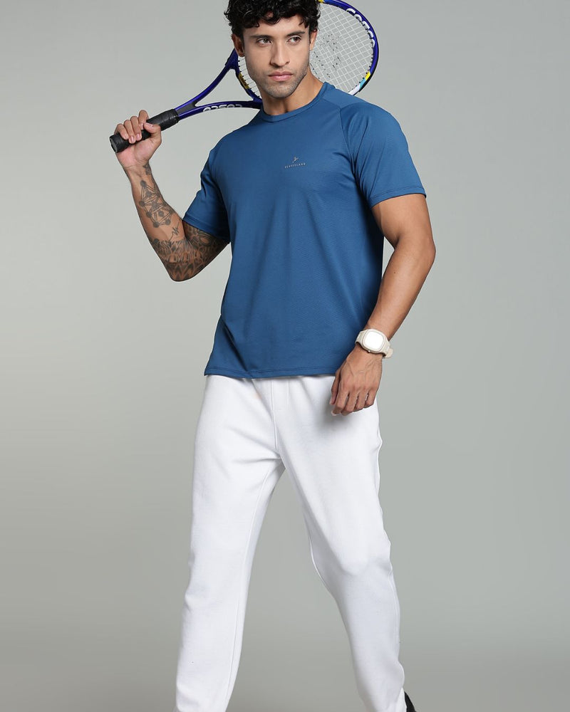 Stylish Blue - Active wear Round neck Tshirt