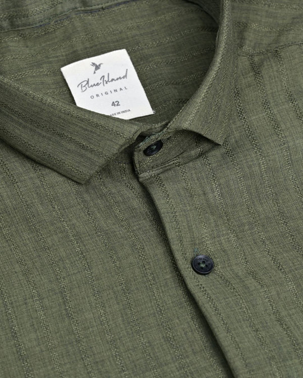 Jungle Green Dotted Lines - Full - Airlite Shirt