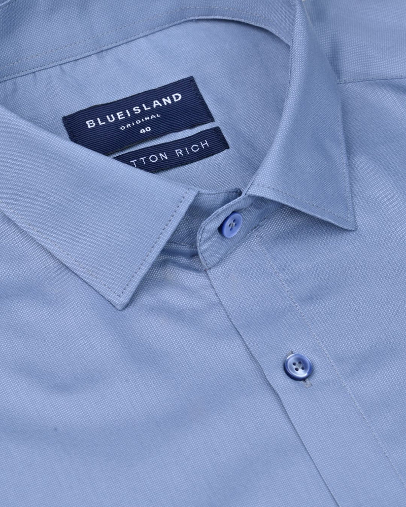 Smoke Blue Solid - Full-Cotton Rich
