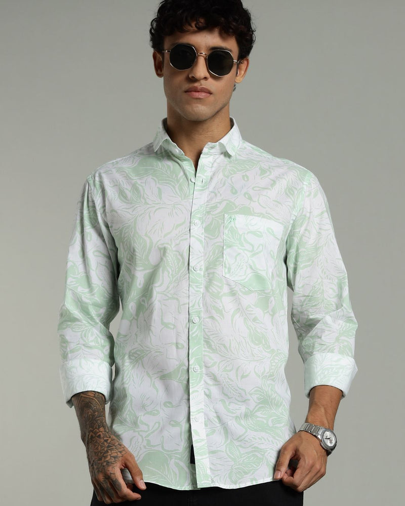 Goa Leaf Greeny Print -Full-Stain Proof