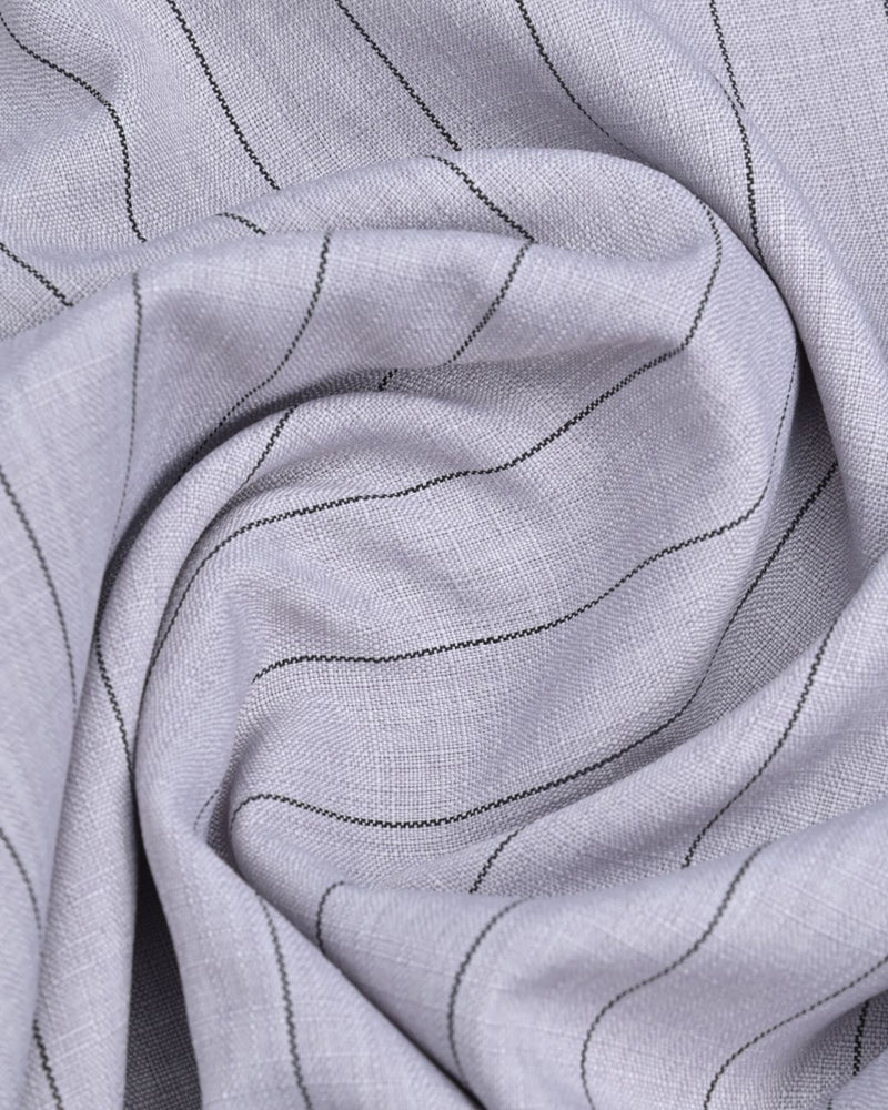 Titanium Grey Linear Pattern - Half Sleeve - Airlite Shirt