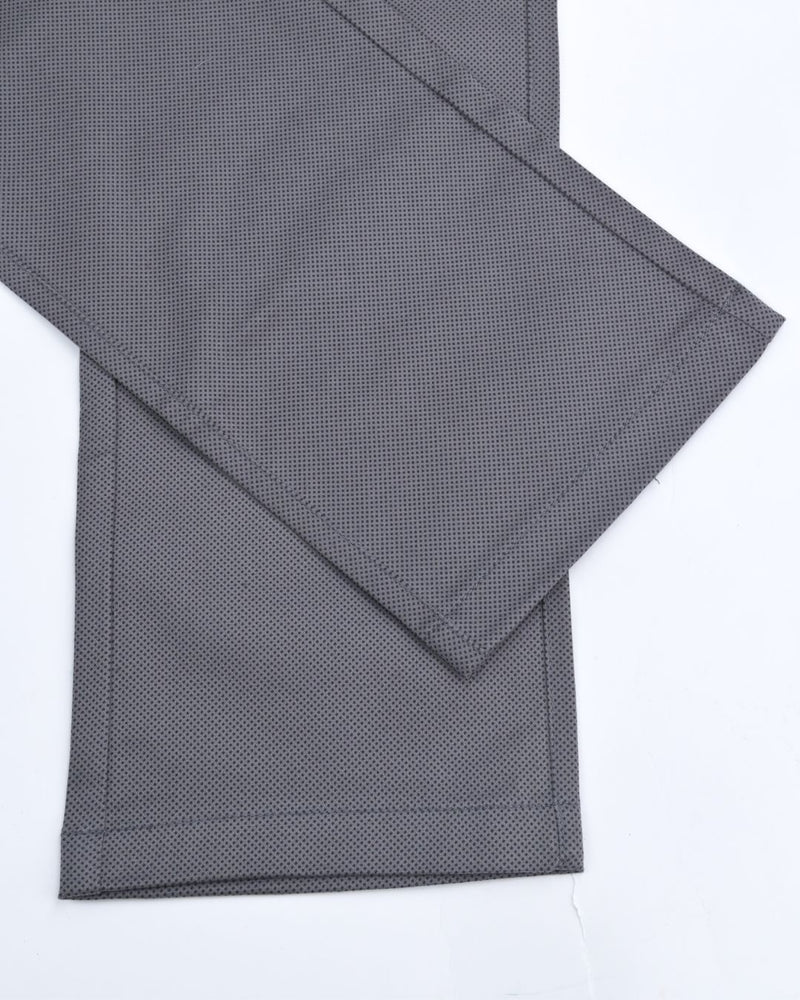 Grey Diamond Printed - 2 way stretch - COTTON PANT