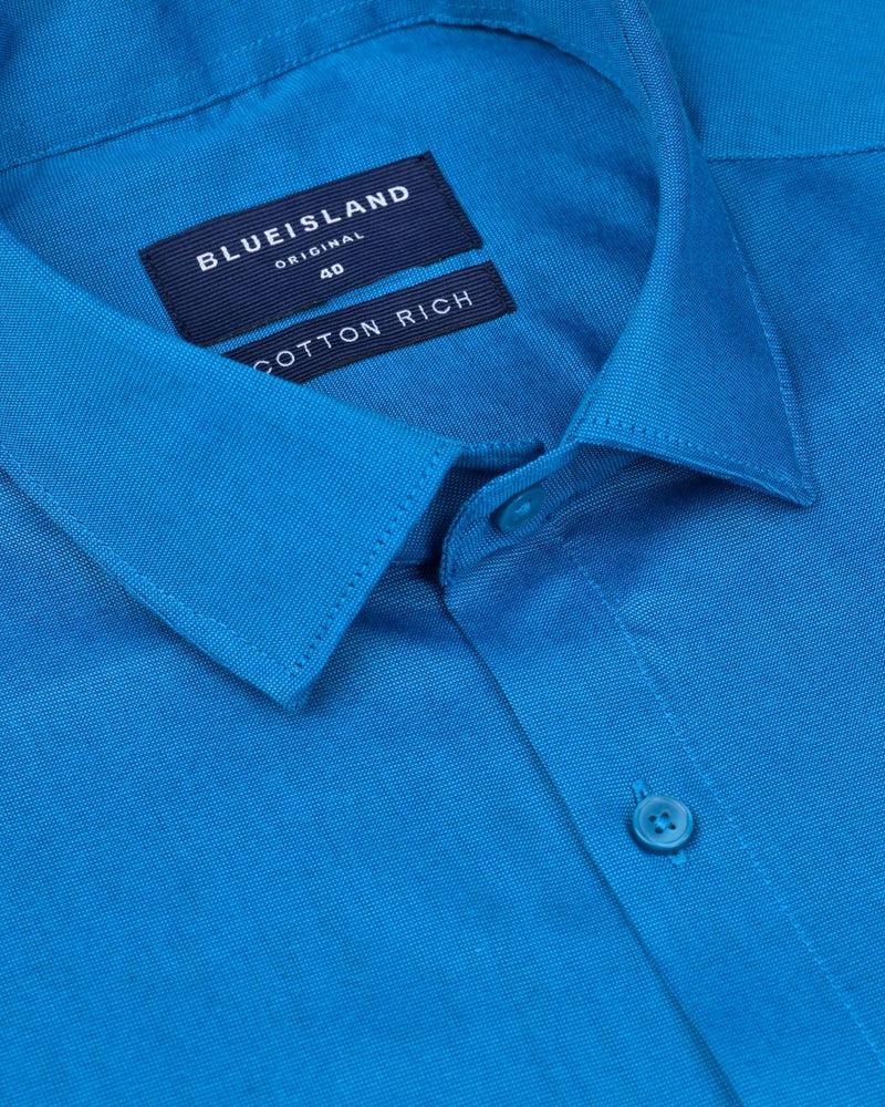 Turquoise Blue Solid - Full-Cotton Rich