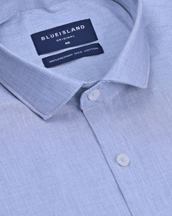 Stone Gray Solid - Half Sleeve-Giza Cotton