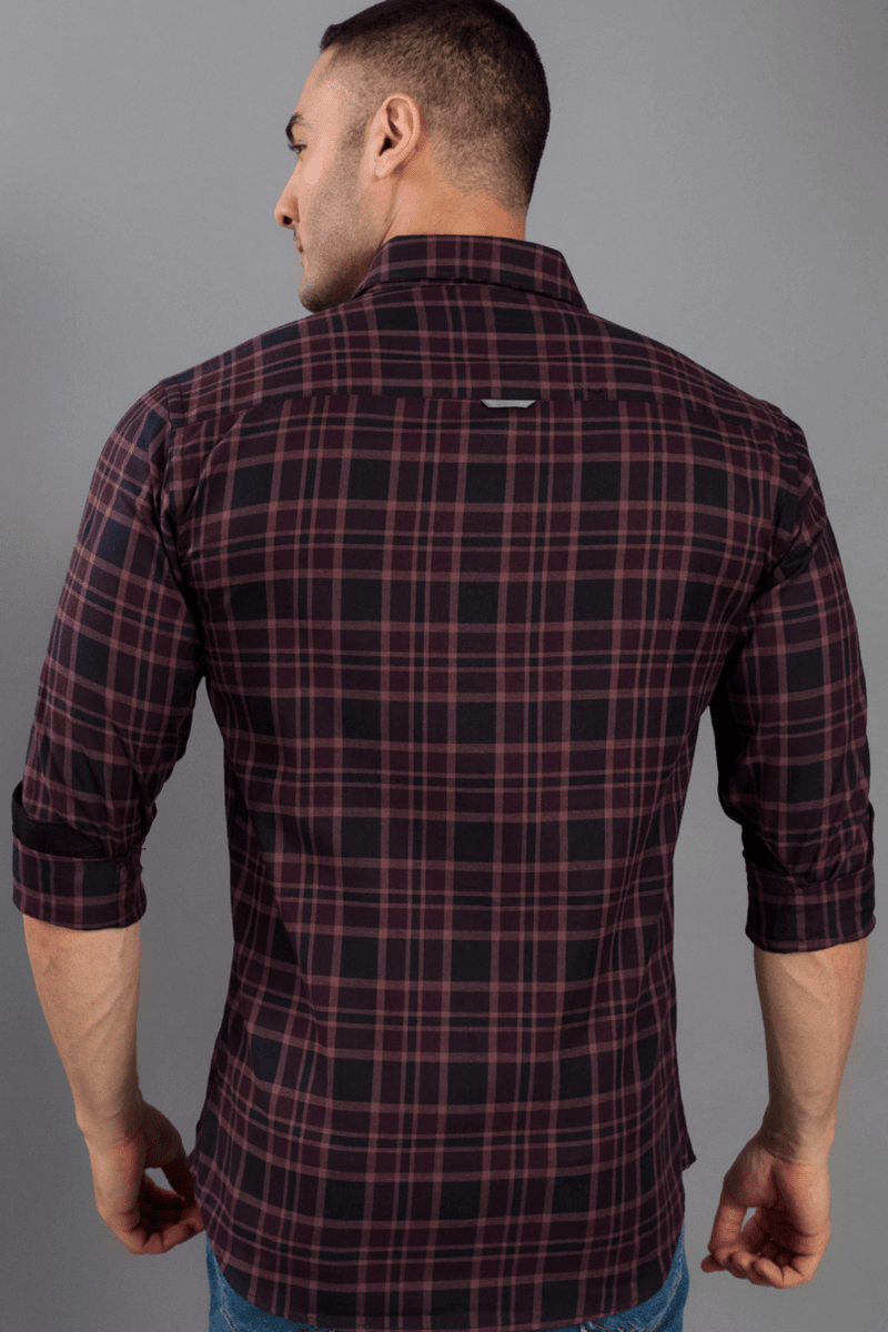 Dark Purple Checks - Full-Stain Proof