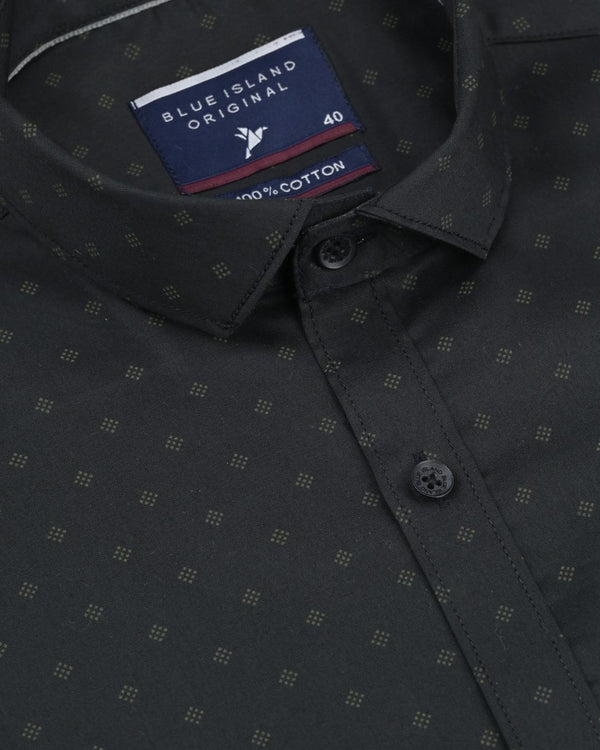 Black Dice Print -Full-Stain Proof