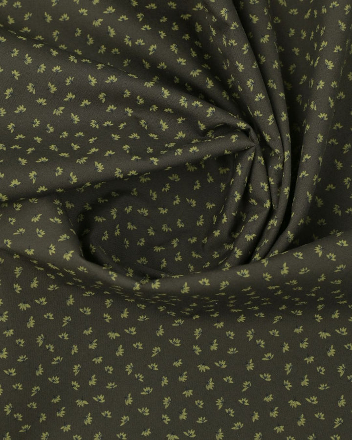 Dark Olive Flower Print - Full - Pride Shirt