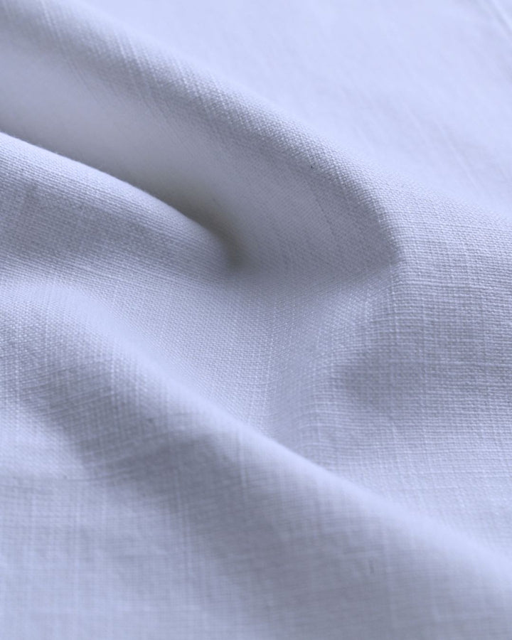 White - 2 way stretch - COTTON LINEN PANT