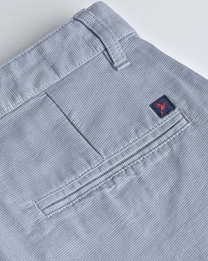 Grey Mini Weave - Dobby Pant