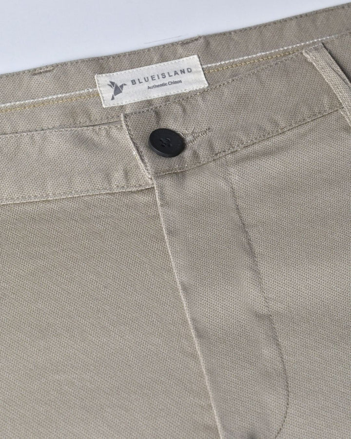 Cream Petal Printed - 2 way stretch - COTTON PANT