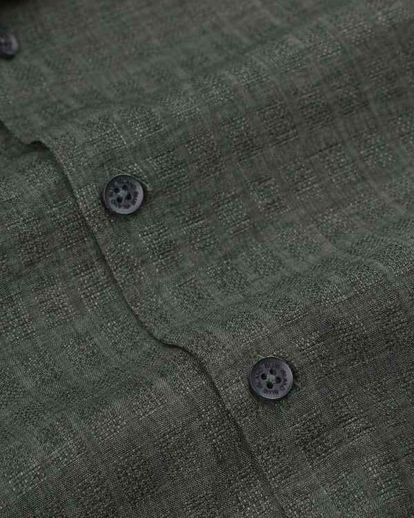 Green Grid Weave - Half Sleeve - Airlite Shirt