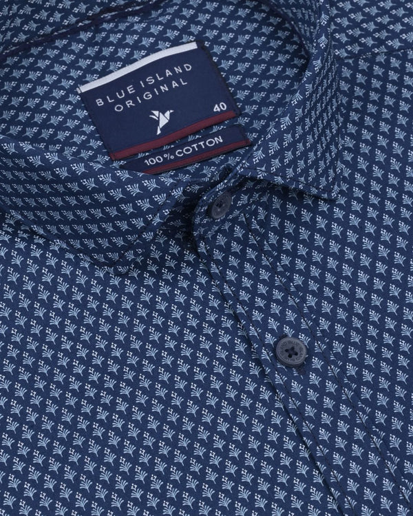 Blue Pine Print -Full-Stain Proof