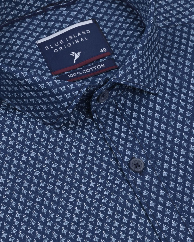 Blue Pine Print -Full-Stain Proof