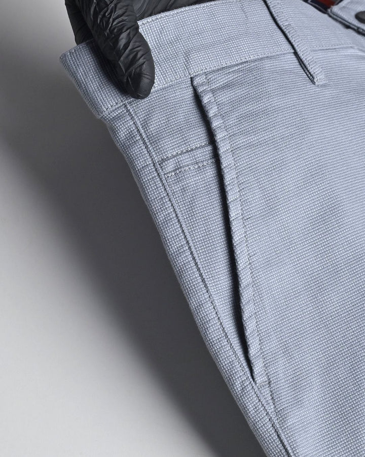 Grey Mini Weave - Dobby Pant
