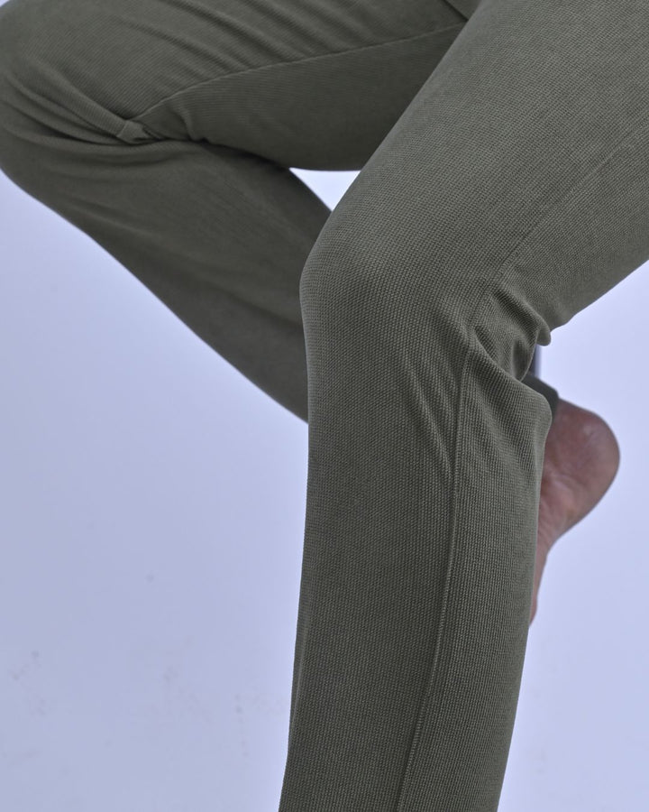 Olive Textured - Corduroy Pant