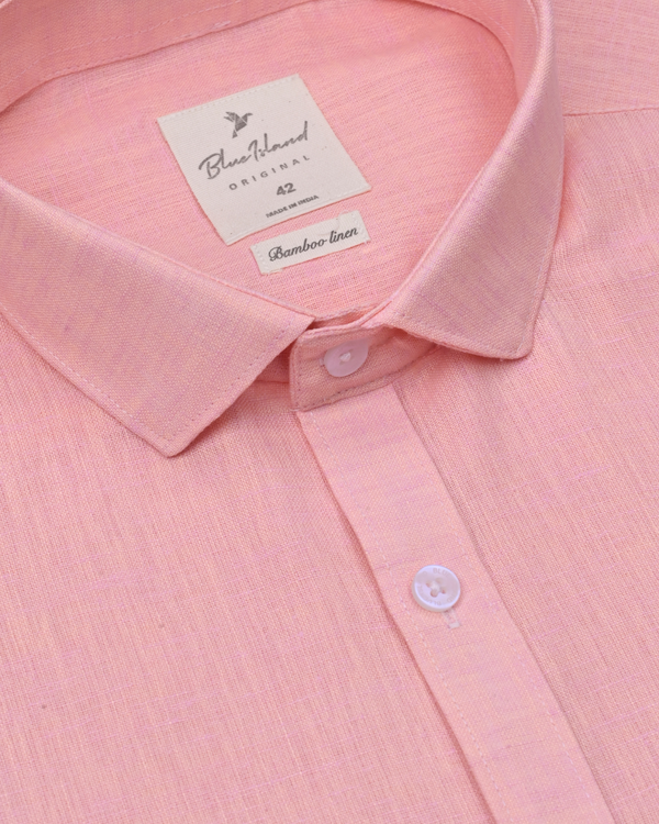 Peach Pink -Full-Bamboo Linen