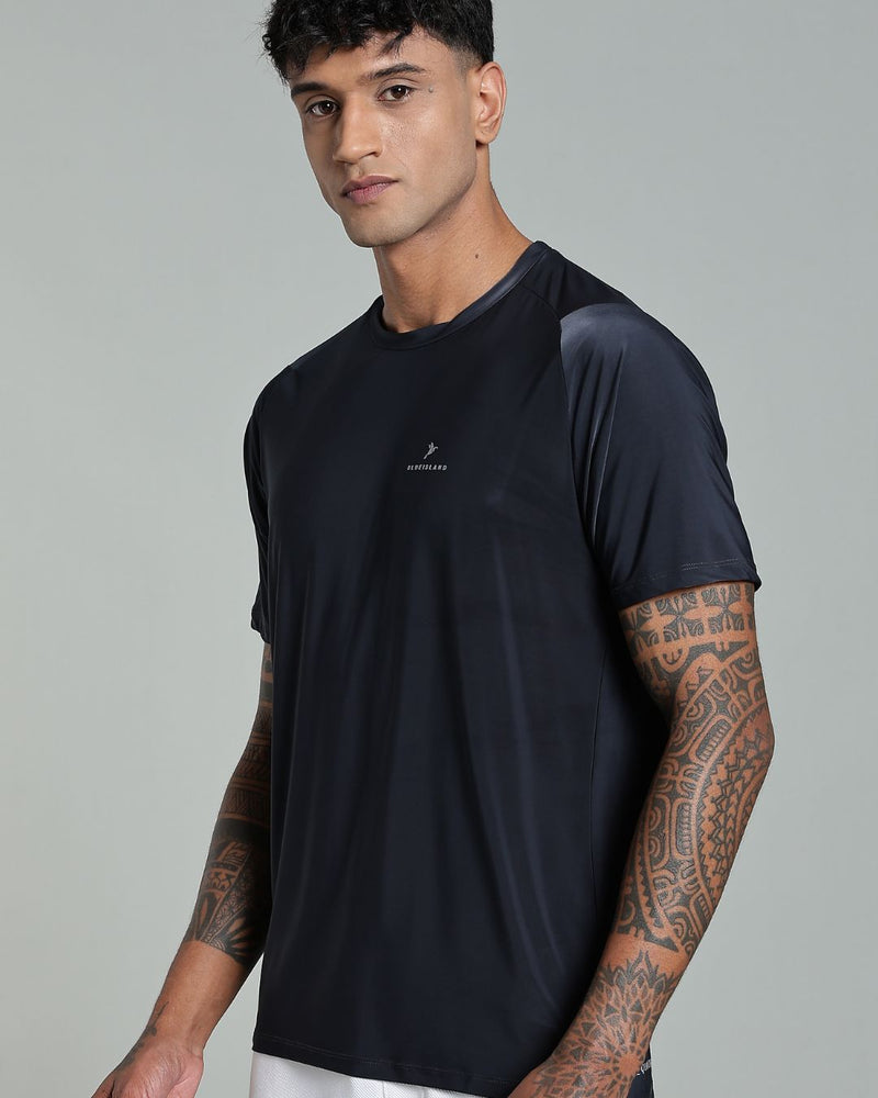 Graphite Grey - Active wear Round neck Tshirt