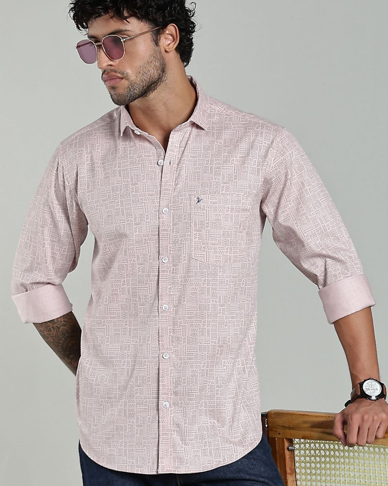 Blush Pink Tribal Print-Full-Stain Proof