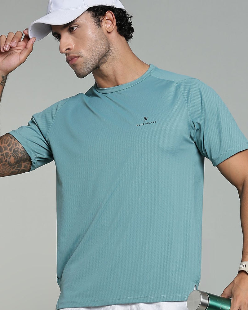 Lite Green - Active wear Round neck Tshirt