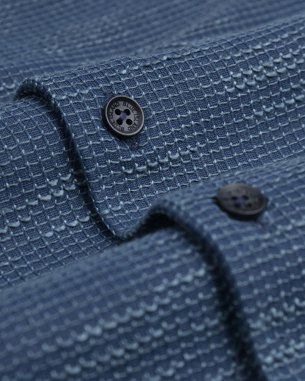 Ink Blue Graphic Line - Half Sleeve - Airlite Shirt