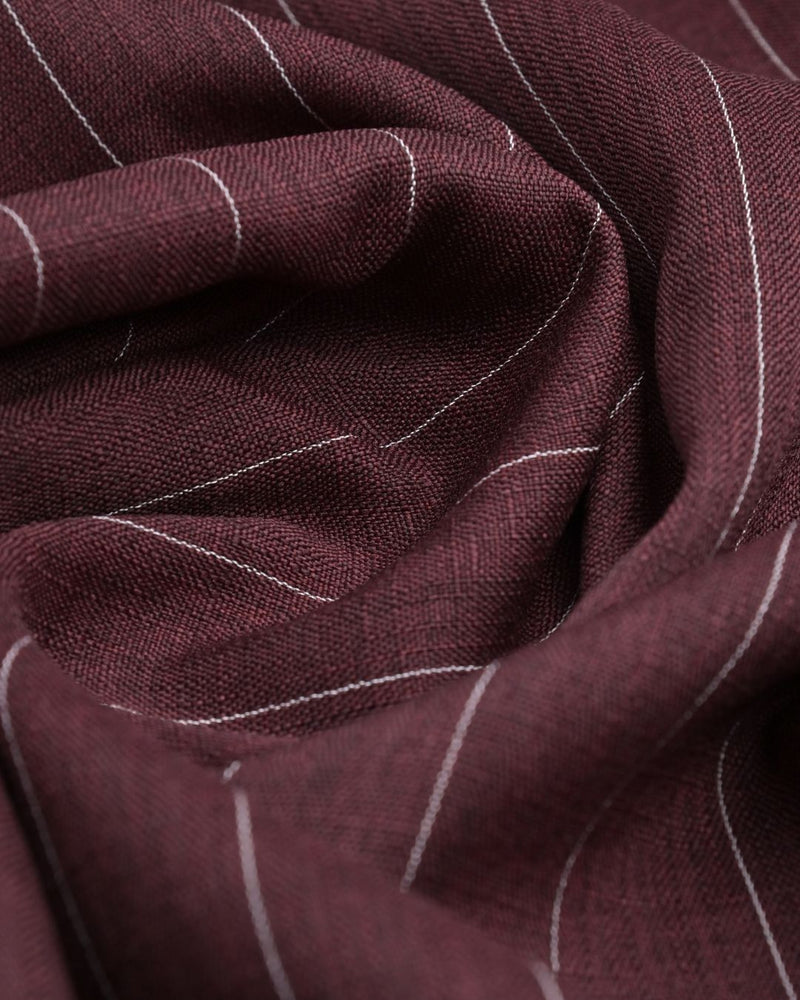 Plum Red Linear Pattern - Half Sleeve - Airlite Shirt