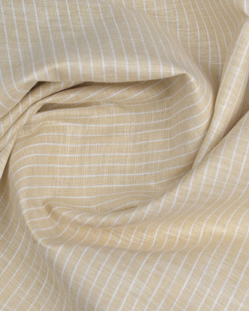 Desert Yellow Stripes -Full-Bamboo Linen