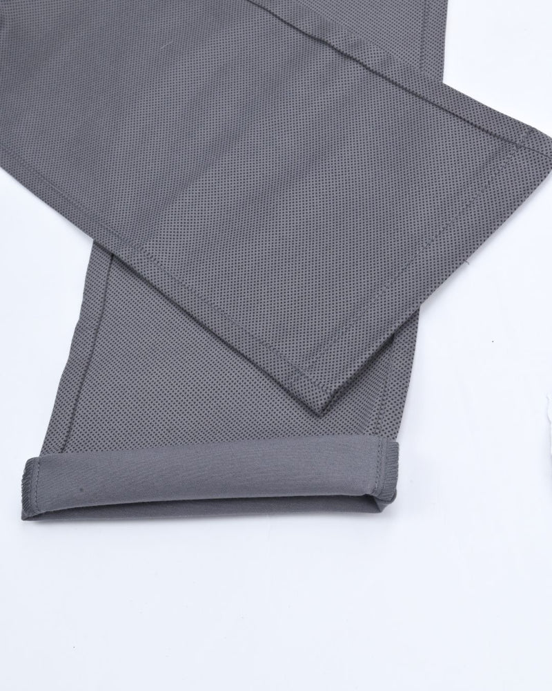 Grey Diamond Printed - 2 way stretch - COTTON PANT