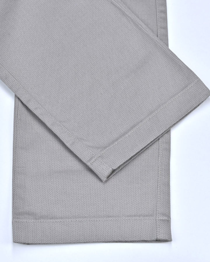 Grey Spiral Printed - 2 way stretch - COTTON PANT