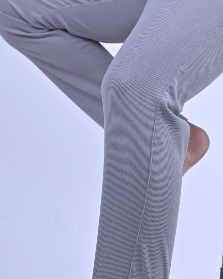 Grey Fine Stripe - Corduroy Pant