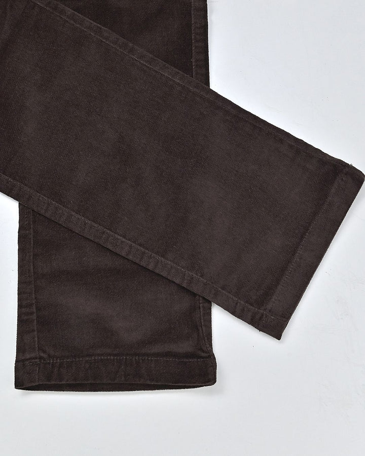 Rust Brown Structured - Corduroy Pant