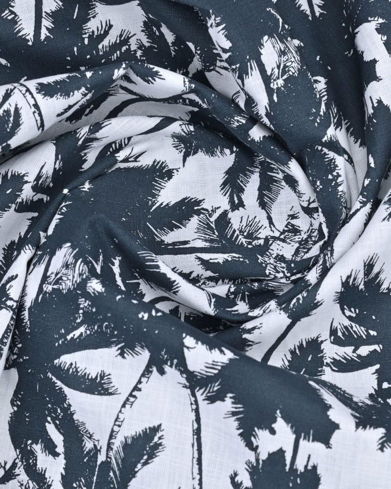 White Palm Grove Print -Full-Stain Proof