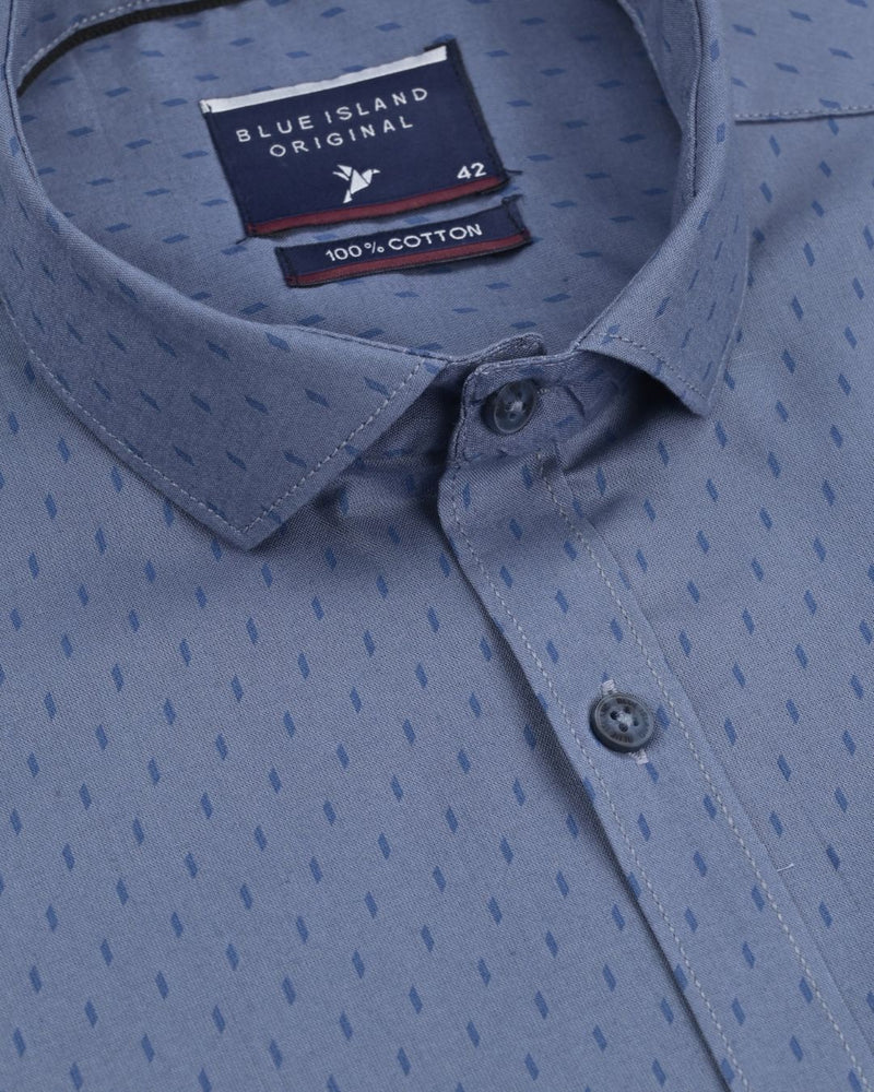 Steel Grey Print -Full-Stain Proof