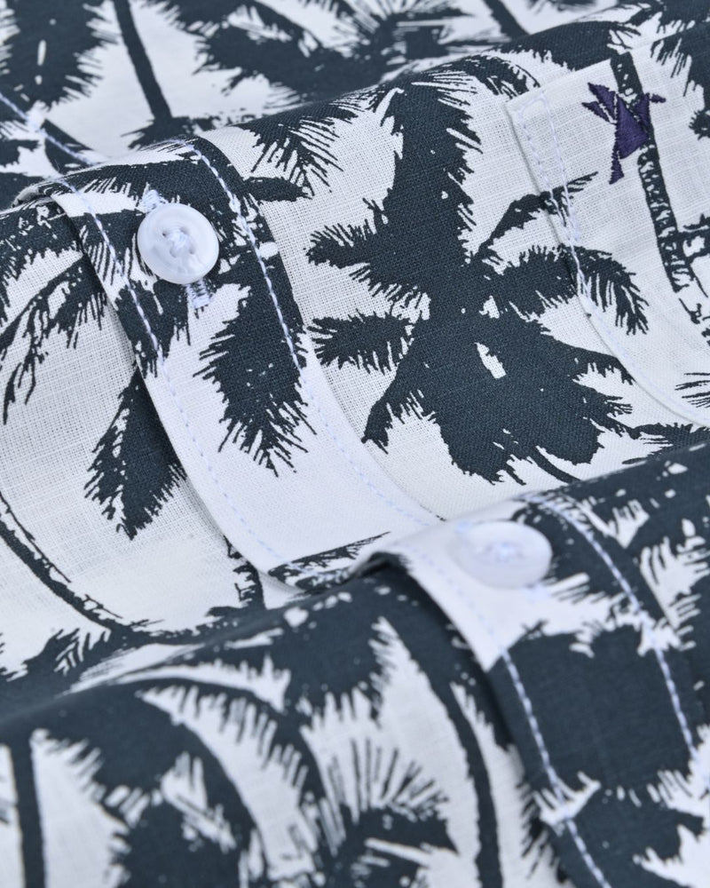 White Palm Grove Print -Full-Stain Proof