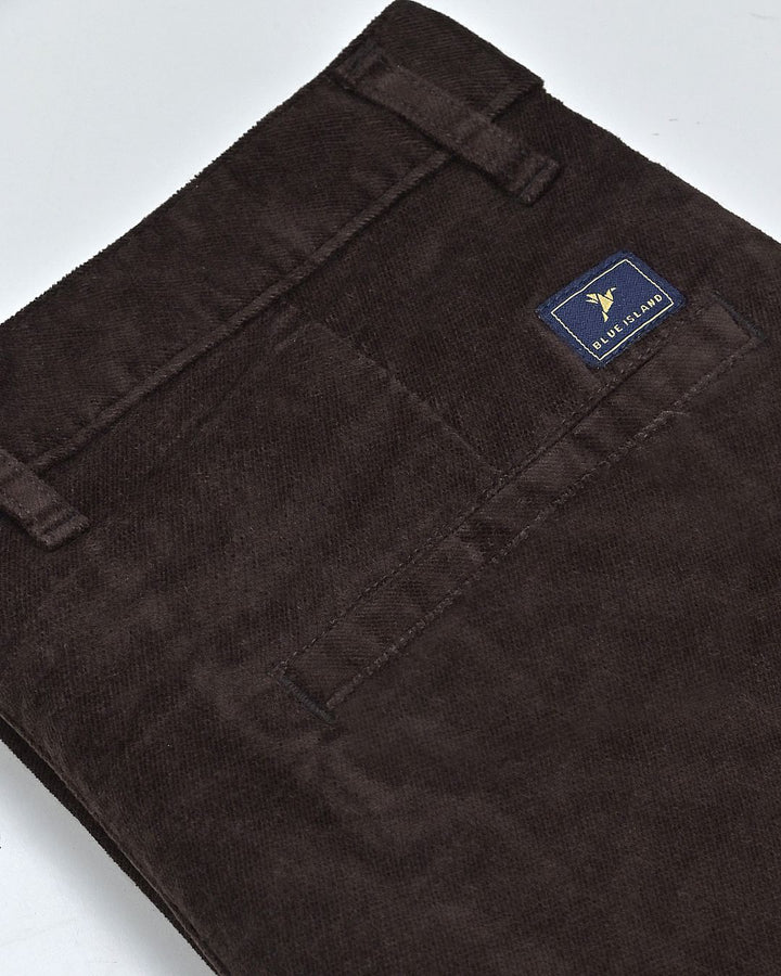 Rust Brown Structured - Corduroy Pant