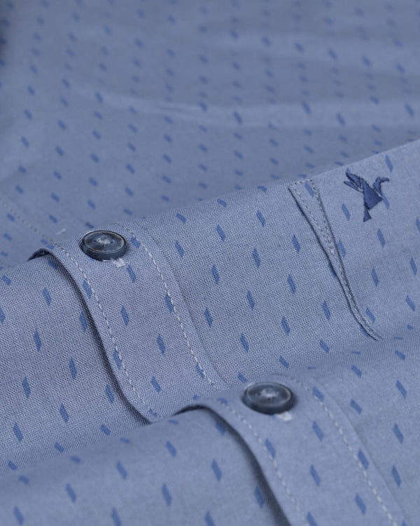 Steel Grey Print -Full-Stain Proof