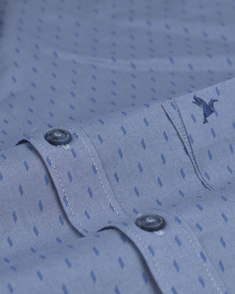 Steel Grey Print -Full-Stain Proof