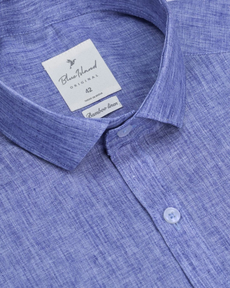 Denim Blue -Full-Bamboo Linen
