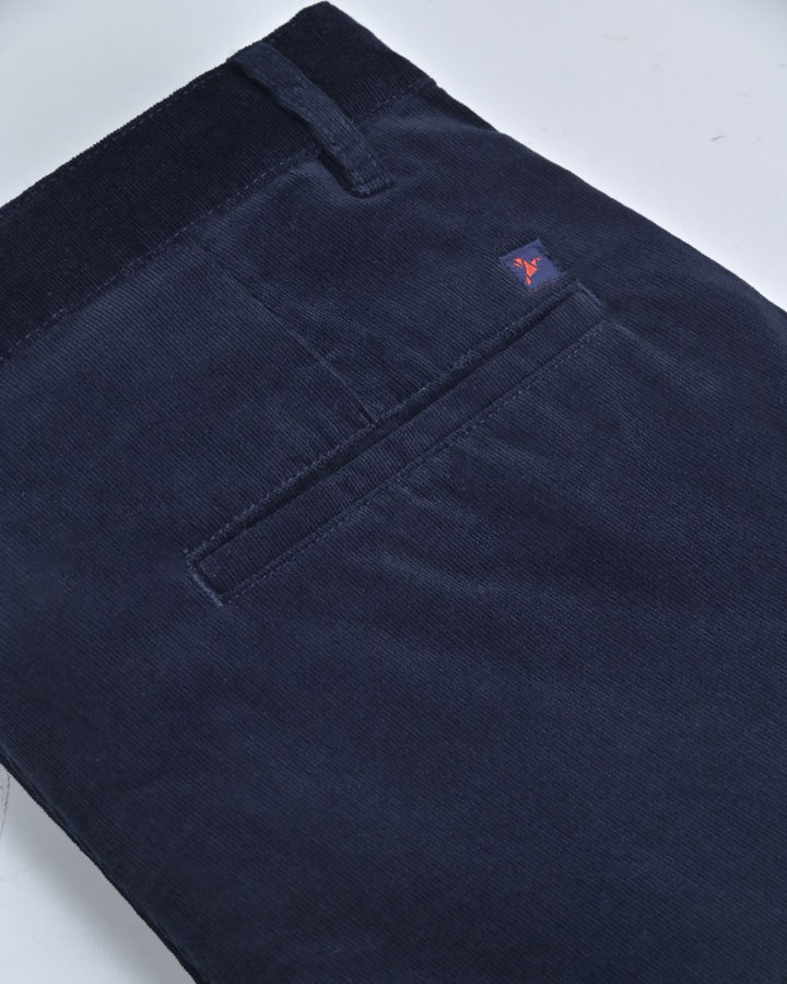 Navy Mini Stripes - Corduroy Pant