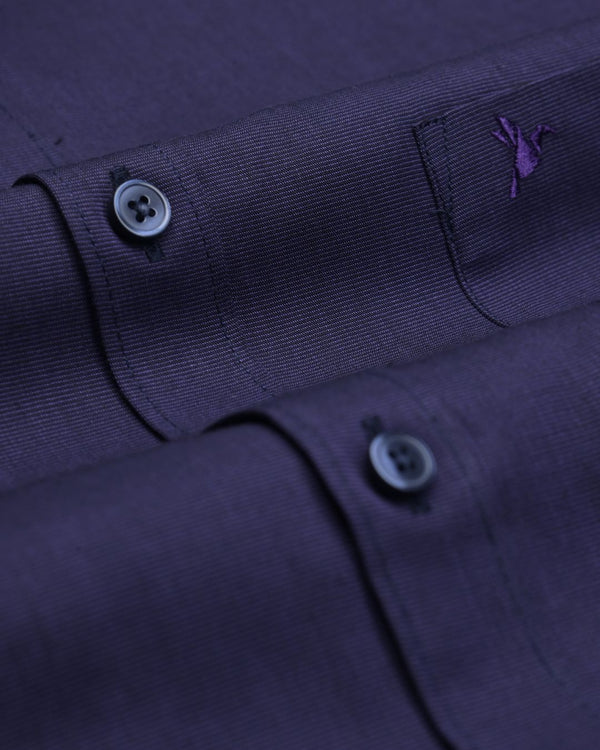 Indico Violet Solid - Full-Giza Cotton