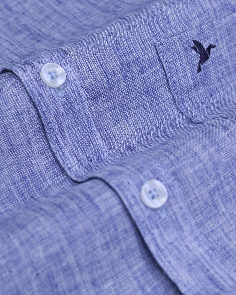 Denim Blue -Full-Bamboo Linen