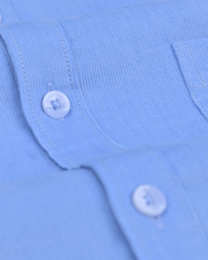 Sky Blue - Full-Corduroy Shirt