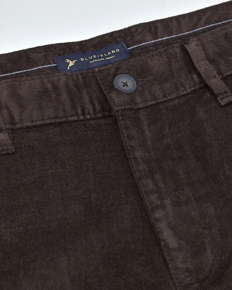 Rust Brown Structured - Corduroy Pant