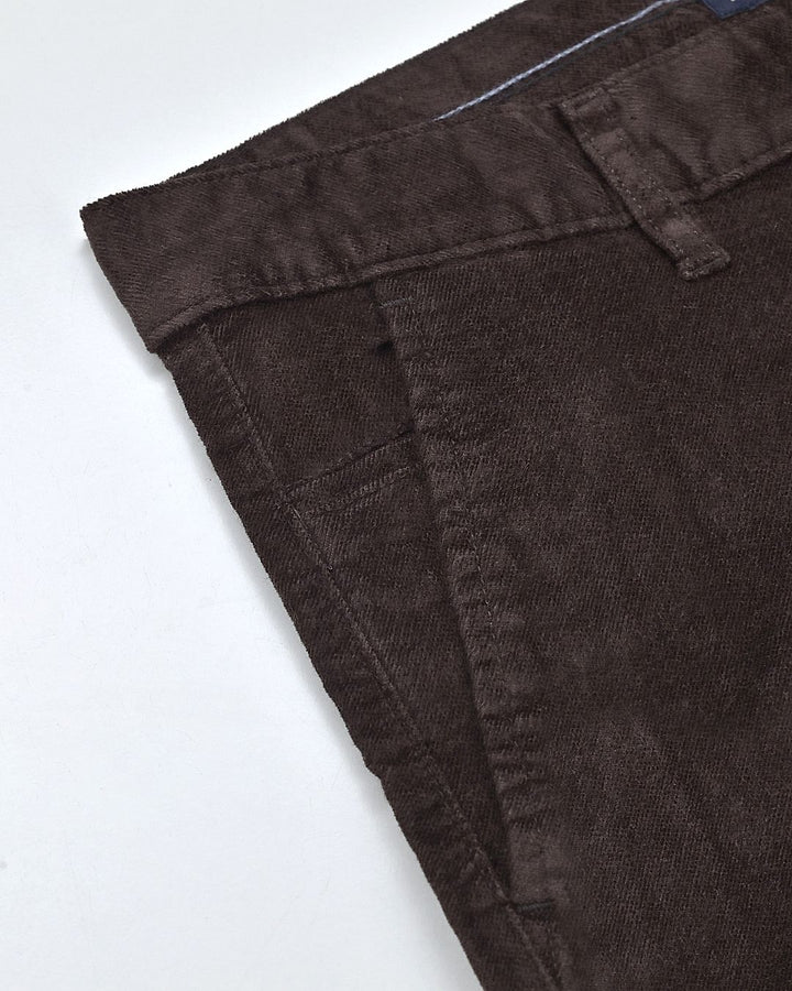 Rust Brown Structured - Corduroy Pant