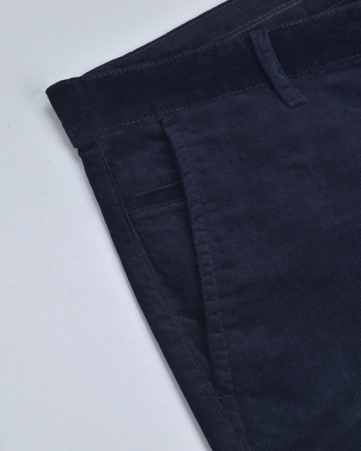 Navy Mini Stripes - Corduroy Pant