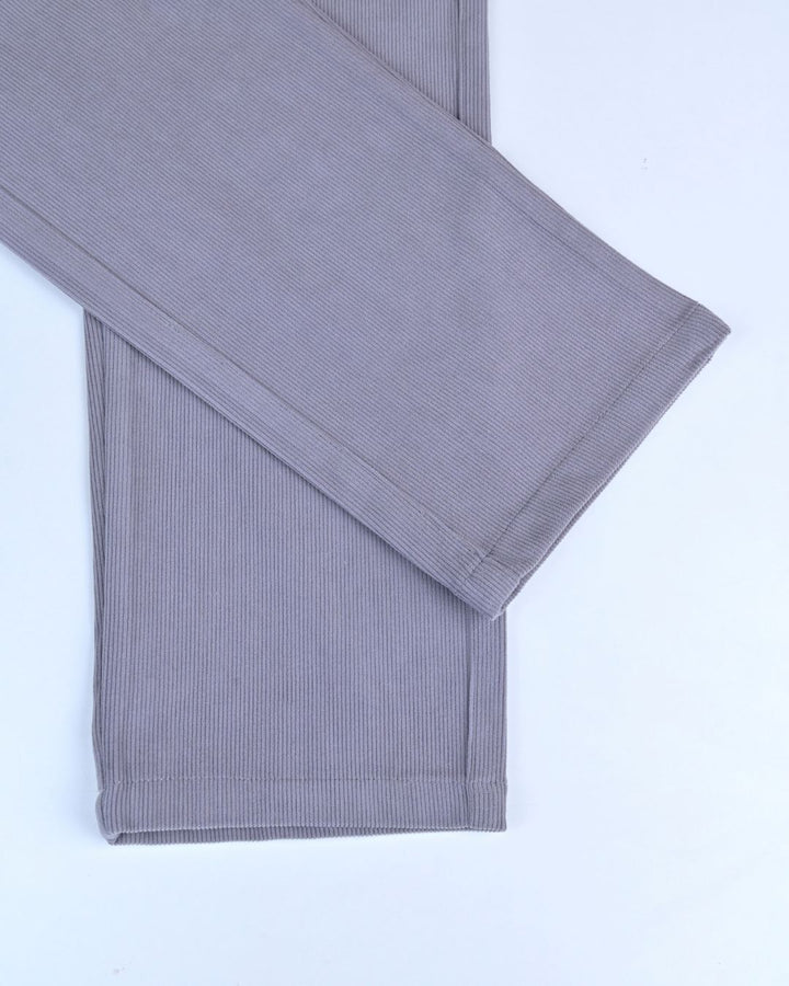 Grey Fine Stripe - Corduroy Pant