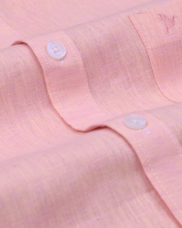Peach Pink -Full-Bamboo Linen