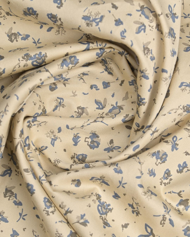 Yellow Bloom print - Half Sleeve - Stain Proof