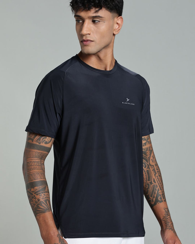 Graphite Grey - Active wear Round neck Tshirt