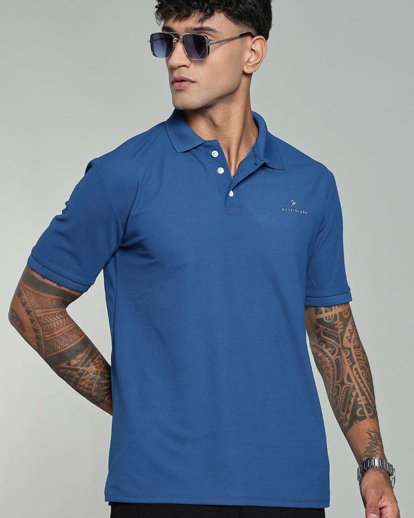 Sapphire Blue - Active wear Polo Tshirt
