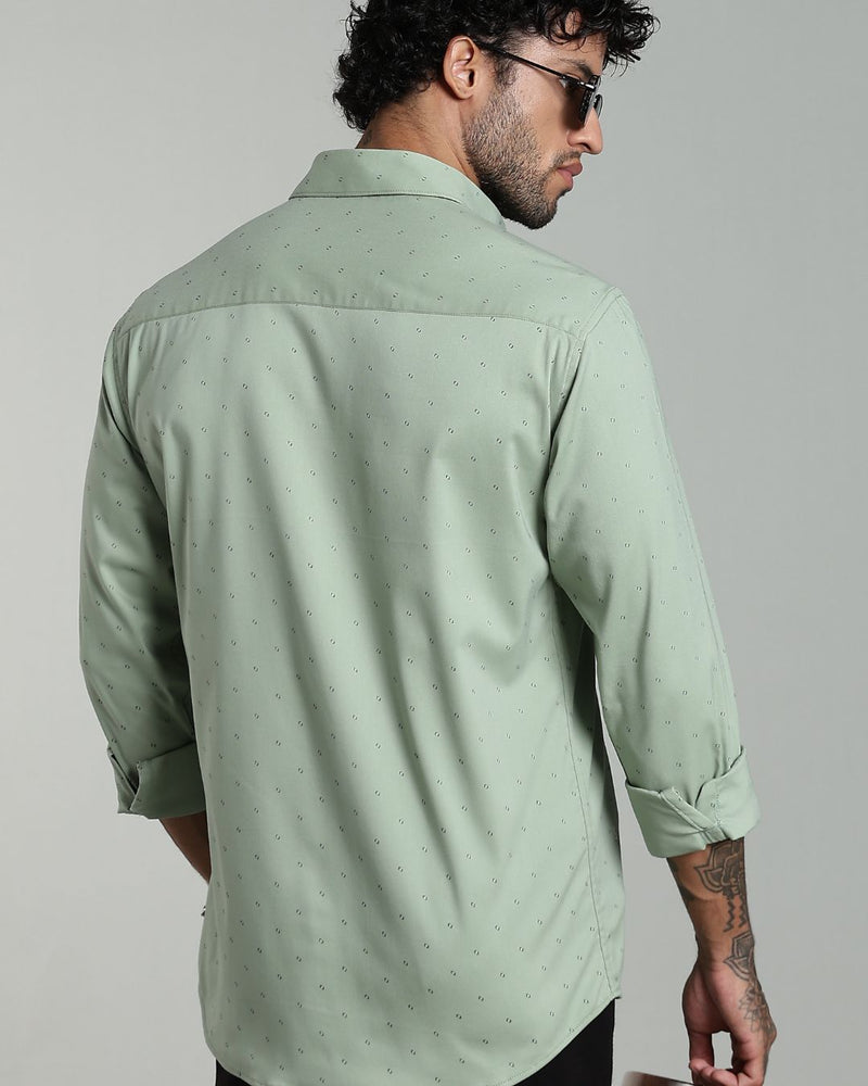 Pistah Green Print-Full-Stain Proof